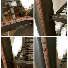 スタイリッシュな椅子と細長いテーブル(約120cm×約39cm×約88cm))の画像