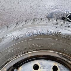 【ホイール付き】アイスガード　中古タイヤ４本セットの画像