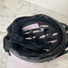 【キッズ】ブリヂストン　ヘルメット　紫　Ｌサイズの画像