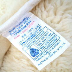 ＊〜⚠️お釣り不可＊オーストラリア製＊PURE NEW WOOL＊ファー＊ベッドパッド＊敷き毛布＊腰痛改善＊シングル〜＊の画像