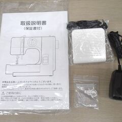 ジャノメ 電動ミシン IJ-240B モデル526 IANOME コンパクト 軽量 ブラック/黒 初心者向け 簡便性 付属品付 苫小牧西店の画像