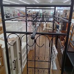 ★リユースのサカイ水戸店★ハンガーラックブラックH177.5×D40×W89クリーニング済みMT6103の画像