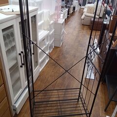 ★リユースのサカイ水戸店★ハンガーラックブラックH177.5×D40×W89クリーニング済みMT6103の画像