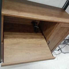 リユースのサカイ栃木店★ジモティ割あり★  食器棚 ブラウン W94×D43×H183 クリーニング済み TC11436の画像