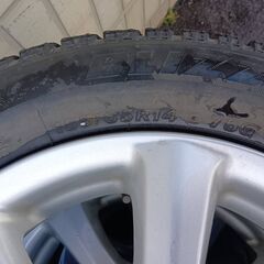 【ホイール付き】ブリヂストン　中古タイヤ４本セットの画像