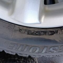 【ホイール付き】ブリヂストン　中古タイヤ４本セットの画像