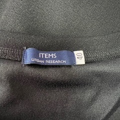 アイテムズ アーバンリサーチ ジャガードTシャツ Lサイズ 黒の画像