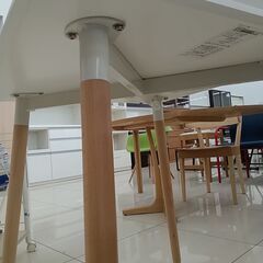 ★リユースのサカイ日立店★HJ8206 ヤマゼン テーブル ホワイト H70×D70×W70 クリーニング済み の画像