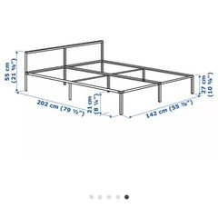 IKEA 
GRIMSBU ダブルベッドフレームの画像