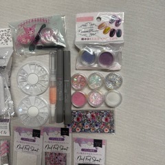 【11/8まで掲載！】ジェルネイル ネイル用品 まとめ売り 韓国パーツ マグネット ホイルネイルの画像