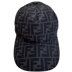 フェンディ FENDI キャップ ズッカ柄 FXQ768 ブラックの画像