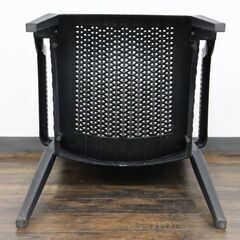 ≪R464ジ≫ STERA/ステラ ガーデンチェア 2脚 まとめ/セット 肘掛け有 ラタン風 イタリア ブラック/黒系 椅子/イス 家具/インテリア 現状品の画像