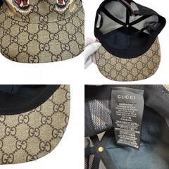 グッチ GUCCI キャップ タイガー GGスプリーム 426887 ベージュの画像