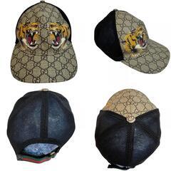 グッチ GUCCI キャップ タイガー GGスプリーム 426887 ベージュの画像