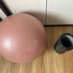 バランスボール腹筋ローラーセットの画像