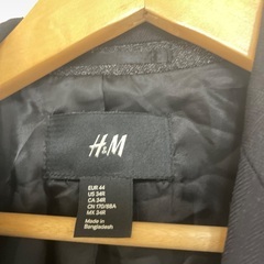 H&M スマートフィットコート 状態良好 ブラック サイズMの画像