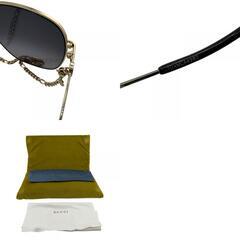 グッチ GUCCI サングラス インターロッキングG GG1089SA ゴールドの画像