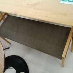 リユースのサカイ栃木店★ジモティ割あり★ NITORI ダイニングセット　アルナス ベージュ W120×D80×H70 クリーニング済み TC11441の画像