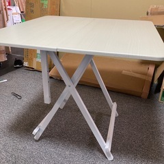 折りたたみ テーブル　ホワイト の画像