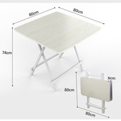 折りたたみ テーブル　ホワイト の画像