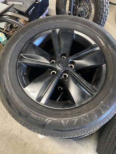 60ハリヤー　純正ホイール　タイヤ