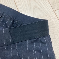 【レディース】UNIQLO ズボン　ネイビー　ストライプ　S 60-66cmの画像