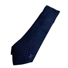 ルイヴィトン LOUIS VUITTON ネクタイ ダミエ柄 クラヴァット ネイビーの画像