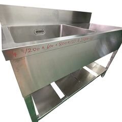 ☆2槽シンク 1200x600x800+150mm シンク 流し台 業務用 厨房機器☆の画像