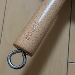 手打ち風 中華鍋 鉄製 木製ハンドル付き SUPOR製 未研磨品の画像