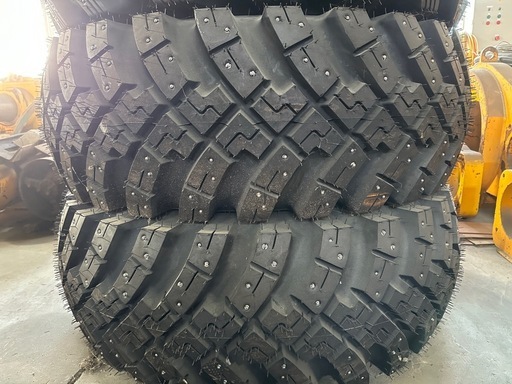 ショベル★新品★スパイクタイヤ★ホイール組込済★17.5-25★2本セット