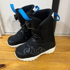 dub 子ども用スノーボードブーツ ブラック/ブルー　22cmの画像