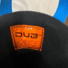 dub 子ども用スノーボードブーツ ブラック/ブルー　22cmの画像