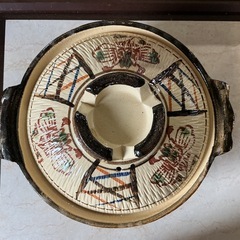 ふる里の味👅土鍋🍲和風土鍋✨寄せ鍋•水炊き•湯豆腐•蟹すき料理などに🤩情緒豊かな万古焼カラフルの画像