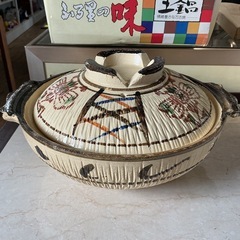 ふる里の味👅土鍋🍲和風土鍋✨寄せ鍋•水炊き•湯豆腐•蟹すき料理などに🤩情緒豊かな万古焼カラフルの画像