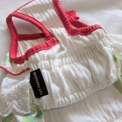 ペットパラダイス：犬服【3Ｓ】　イチゴ　フリルPETPARADISEの画像