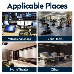 防音シート 吸音材 黑色 防音マットの画像