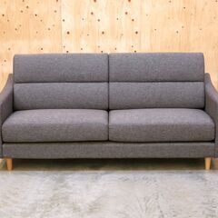 ≪zyt2526ジ≫ 美品 ニトリ 3人掛けソファ Nポケット S8 幅184cm 布張り グレー系 3Pソファ/2Pソファ/シンプル/中古家具/宮城県仙台市 71030-03の画像