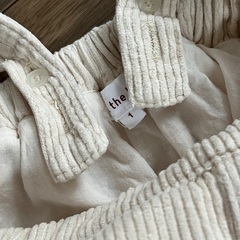soll. the label コーデュロイ サロペットスカート クリーム 1Yの画像