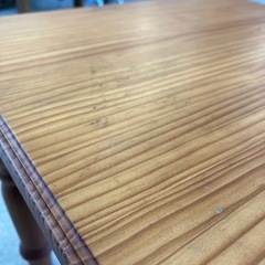 A2511-065 北欧カントリー風 サイドテーブル 木製 ヴィンテージ風 キズ汚れ有りの画像