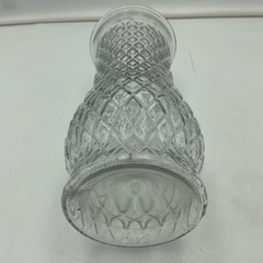 ガラス花瓶　ダイヤカット柄　フラワーベースの画像