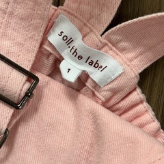 soll. the label サロペットスカート ピンク 1Yの画像