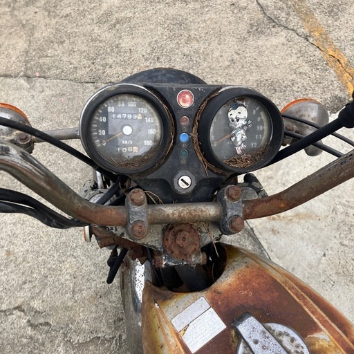 カワサキ350ss 30年間このままの状態です。