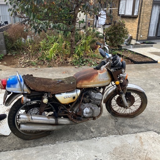 カワサキ350ss 30年間このままの状態です。