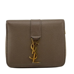 サンローラン SAINT LAURENT 二つ折り財布 コンパクトウォレット 670285 ベージュの画像