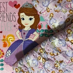 ディズニープリンセス　ソフィア　 お昼寝布団(上掛け、敷布団) カーペットラグ　 3点セットの画像