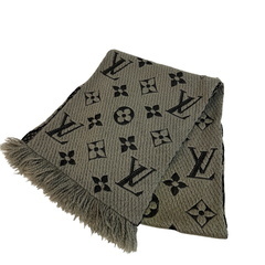 ルイヴィトン LOUIS VUITTON マフラー ロゴマニア エシャルプ M72242 グレーの画像