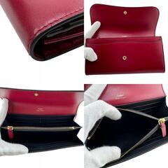 カルティエ CARTIER 長財布 パンテール フラップ ワインレッドの画像