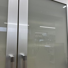 Pamouna食器棚2枚扉ホワイト【取りに来れる方限定】の画像