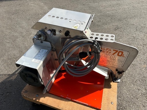 ■中古品 ハクラ精機 パンスライサー アルファ70L 100V 動作問題無し 厨房 ■