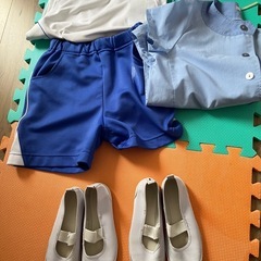 白ふじ幼稚園夏の制服　遊び着　体操着　上履きの画像